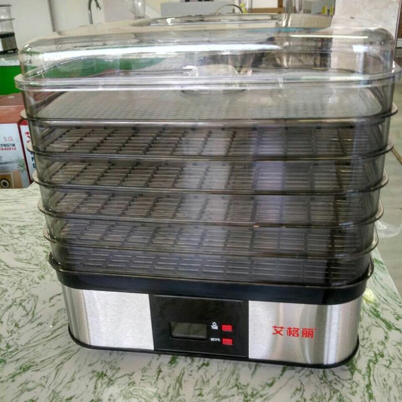 Máquina de deshidratación de frutas y verduras de 5 capas para el hogar, secador de aire, máquina de secado de frutas secas, secador de alimentos, 220V, 250W, 1 ud.