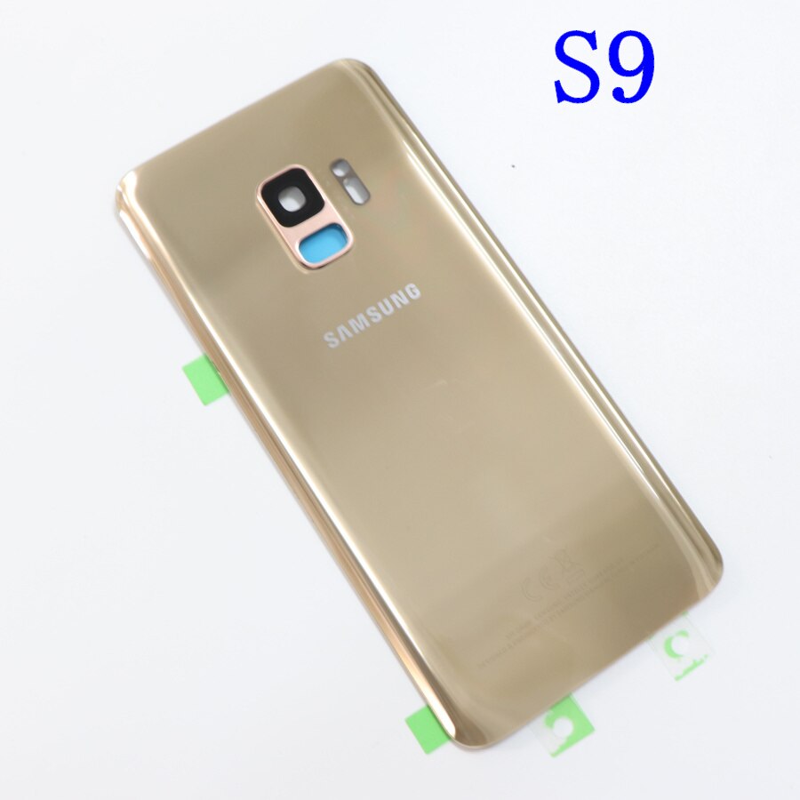 Samsung Della Copertura Posteriore Della Batteria per Samsung Galaxy S9 Più S9 + G965 SM-G965F G965FD S9 G960 SM-G960F G960FD Posteriore Posteriore cassa di Vetro: S9 Gold