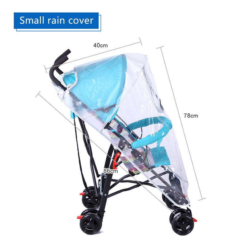 Baby regnbeskyttelsessikker multifunktionsbeskyttelse, vindtæt, sandtæt, regntæt og stænktæt: Lille