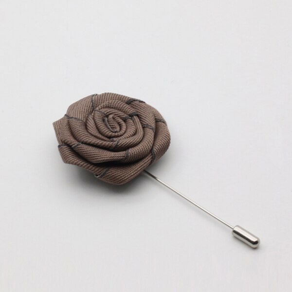 HUISHI Twee Kleur Stof Bloem Broches Revers Pin Mannen Vrouwen Broche Suits Decoratie Reversspeldjes Voor Suits Accessoires 12 Kleur
