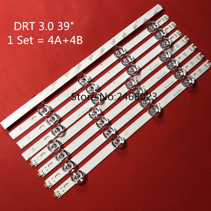 Tira de LED para iluminación trasera 8 lámpara para LG TV 390HVJ01 lnnotek drt 3,0 39 "39LB5610 39LB561V 39LB5800 39LB561F DRT3.0 39LB5700 39LB650V