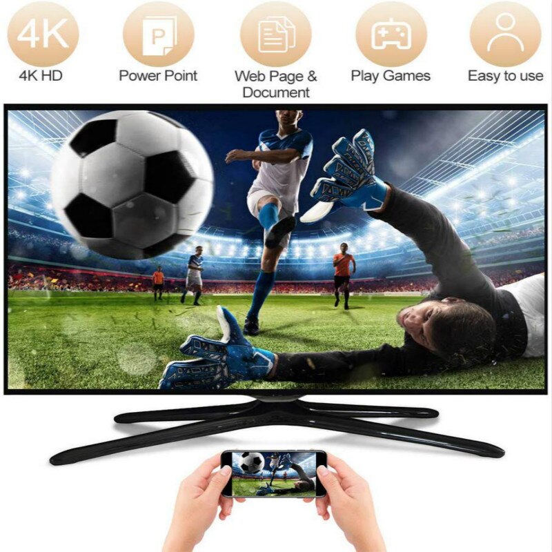 Mirascreen-receptor de TV inalámbrico G5, 2,4G, 5G, 4K, compatible con HDMI, Miracast, Airplay, Dongle, Mirror Screen Streamer Cast