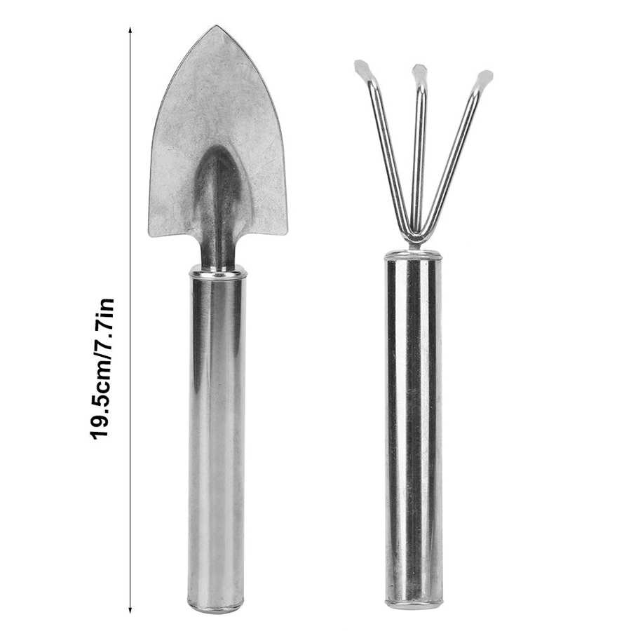 Outil de désherbage en acier inoxydable, petite pelle de jardinage, outils de jardinage, râteau, outil d'excavation, plante de fleurs, bonsaï, outil à main de jardinage
