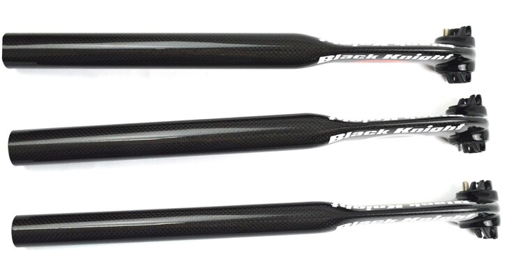Noir knight AERO fibre de carbone route vélo tige de selle vtt vélo tige de selle offset 5mm 25mm carbone cyclisme pièces 31.6/30.8/27.2 MM