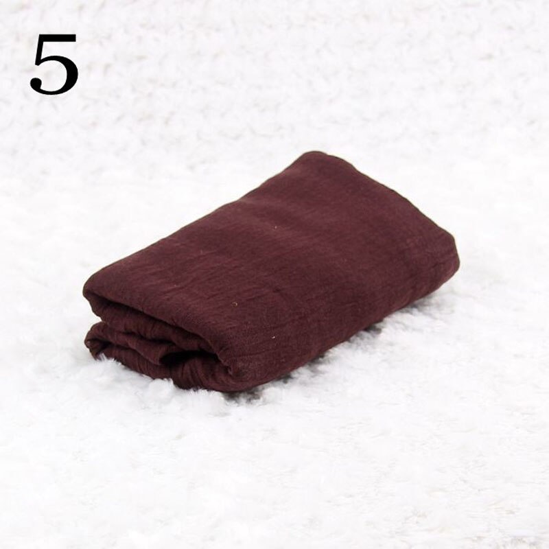 Newborn Photography Props Blanket Baby Photo Wrap Swaddling Cotton Linen Stretchable Wraps Photo Shoot Backdrop: Coffee 5
