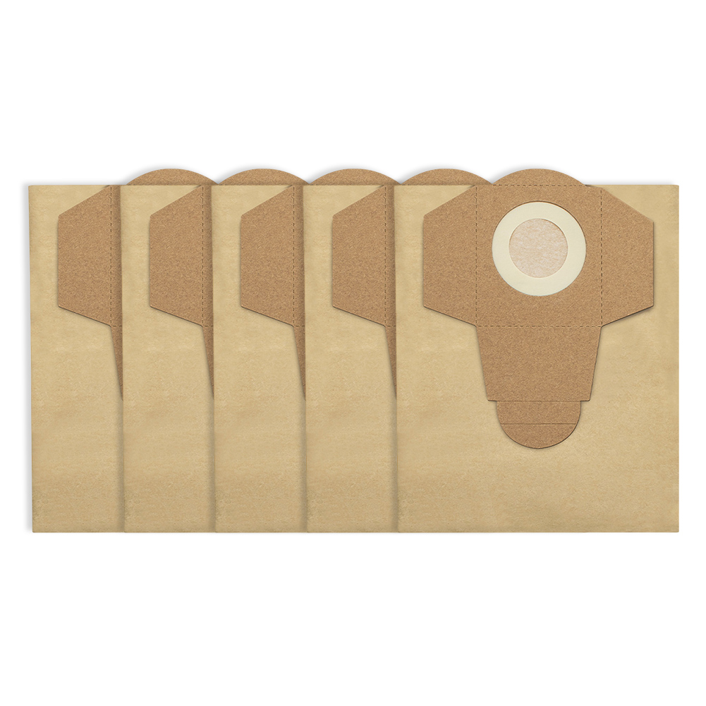 20l stuks einhell nat- en droogstofzuigerzakken (verpakking van  of 5)  stuks voor bt -vc 1250s stofzuigeronderdelen en verbruiksartikelen)