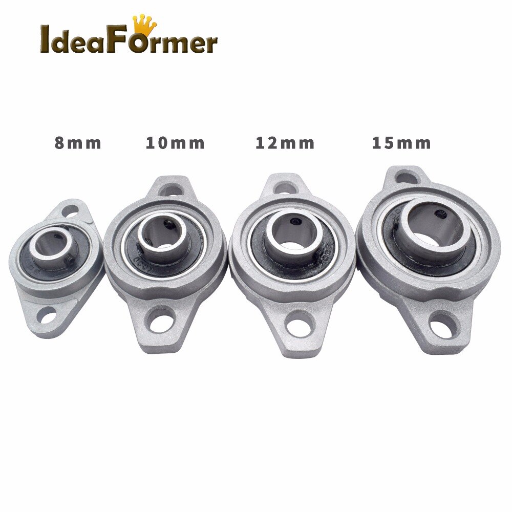KFL08 KFL10 KFL12 KFL15 Bore 8 millimetri 10mm 12mm 15 millimetri Pillow Block Cuscinetti Montato Block Cast Housing auto-allineamento Cuscinetto Cuscino