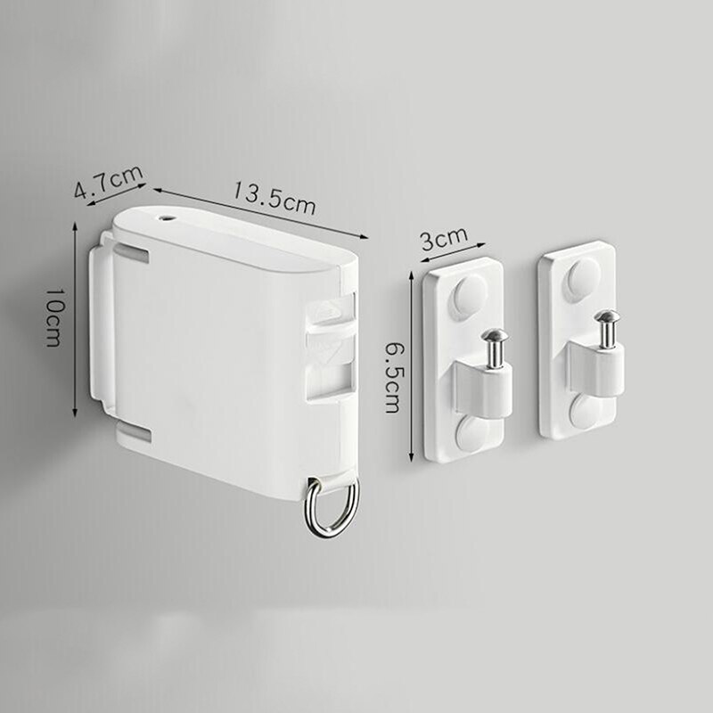 Retractable Clothesline Wall-mounted Indoor Outdoor Washing Clothes Hanger Laundry Drying Line Balcony Invisible Drying Lines
