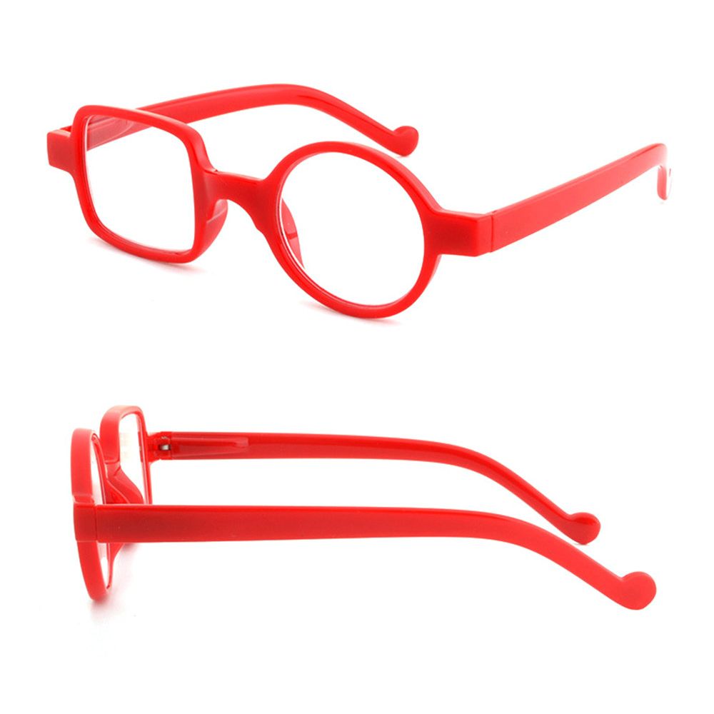 Oregelbundna fyrkantiga runda bågar läsglasögon män kvinnor högupplösta linser presbyopi glasögon läsarglasögon