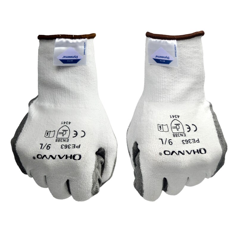 Hanvo-guantes de trabajo de , resistentes al corte, de vidrio y Metal, hechos a mano