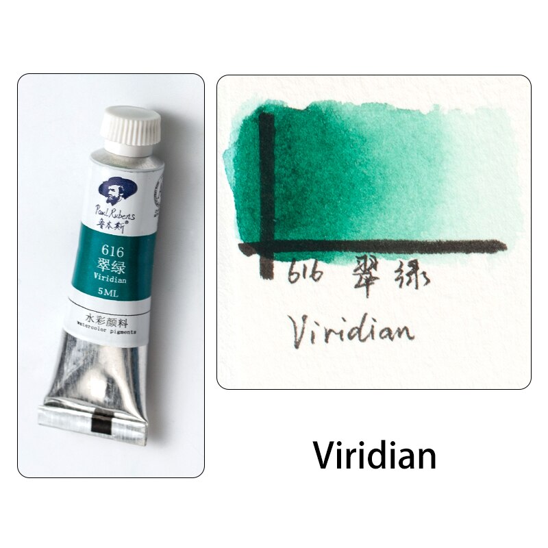 Offizielle Paul Rubens 5ml Aquarell Farben Rohre Caroline Serie 20 farben Pigment für Anfänger Student Kunst lieferant: 616