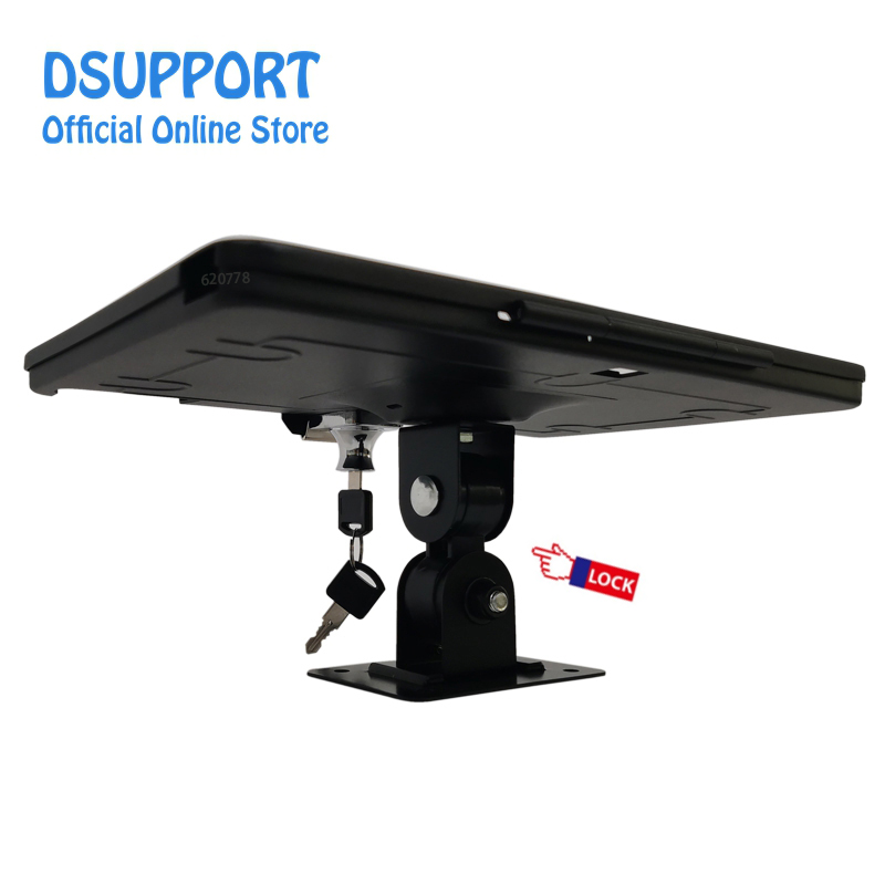Support mural antivol pour iPad 10.2 pouces 7e /8e , support de verrouillage pour tablette pc, angle de mouvement complet