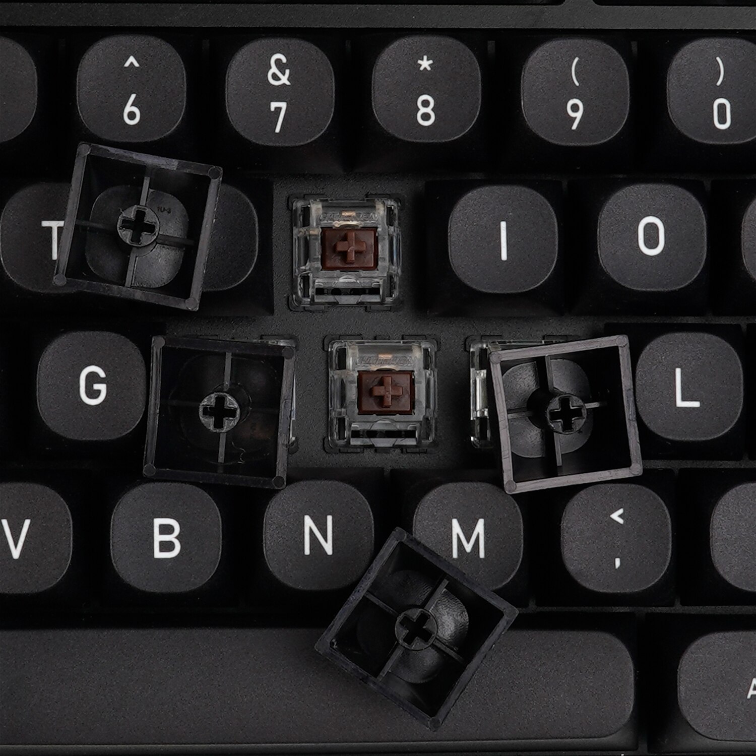 IDOBAO MA PBT Keycaps Suitable for MX Mechanical Keyboard ANSI/ISO layout Black and White two-color large set