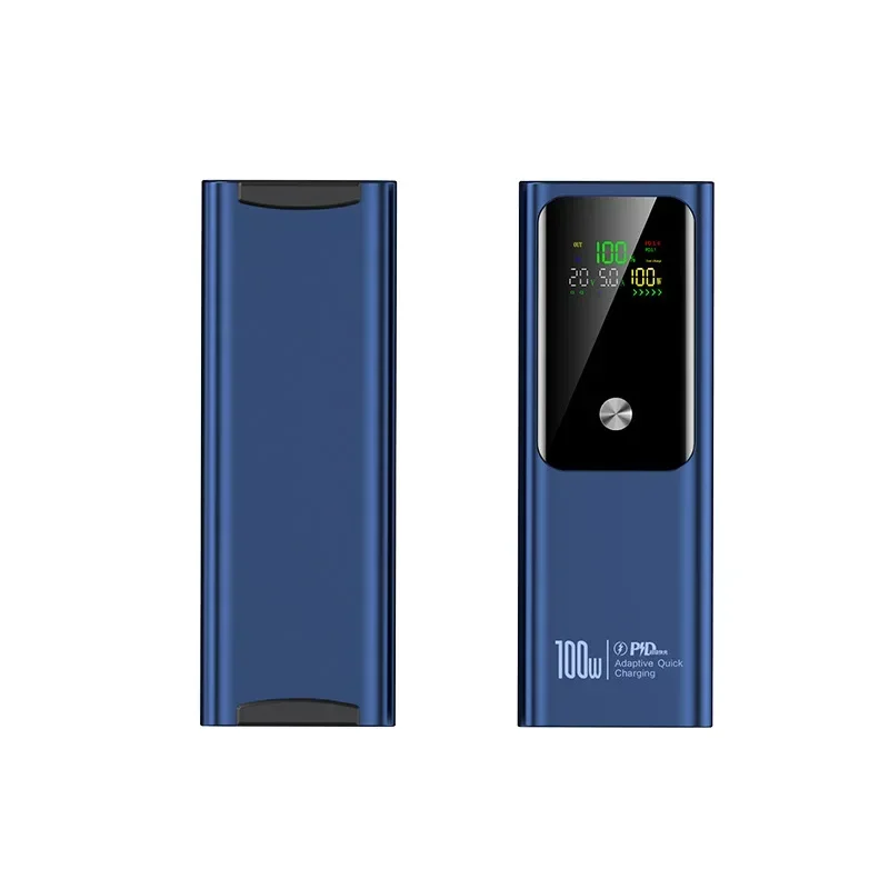 Novo pd100w carregamento rápido power bank 20000mah carregador portátil de alta capacidade bateria sobressalente externa portátil powerbank para iphone: Prateado