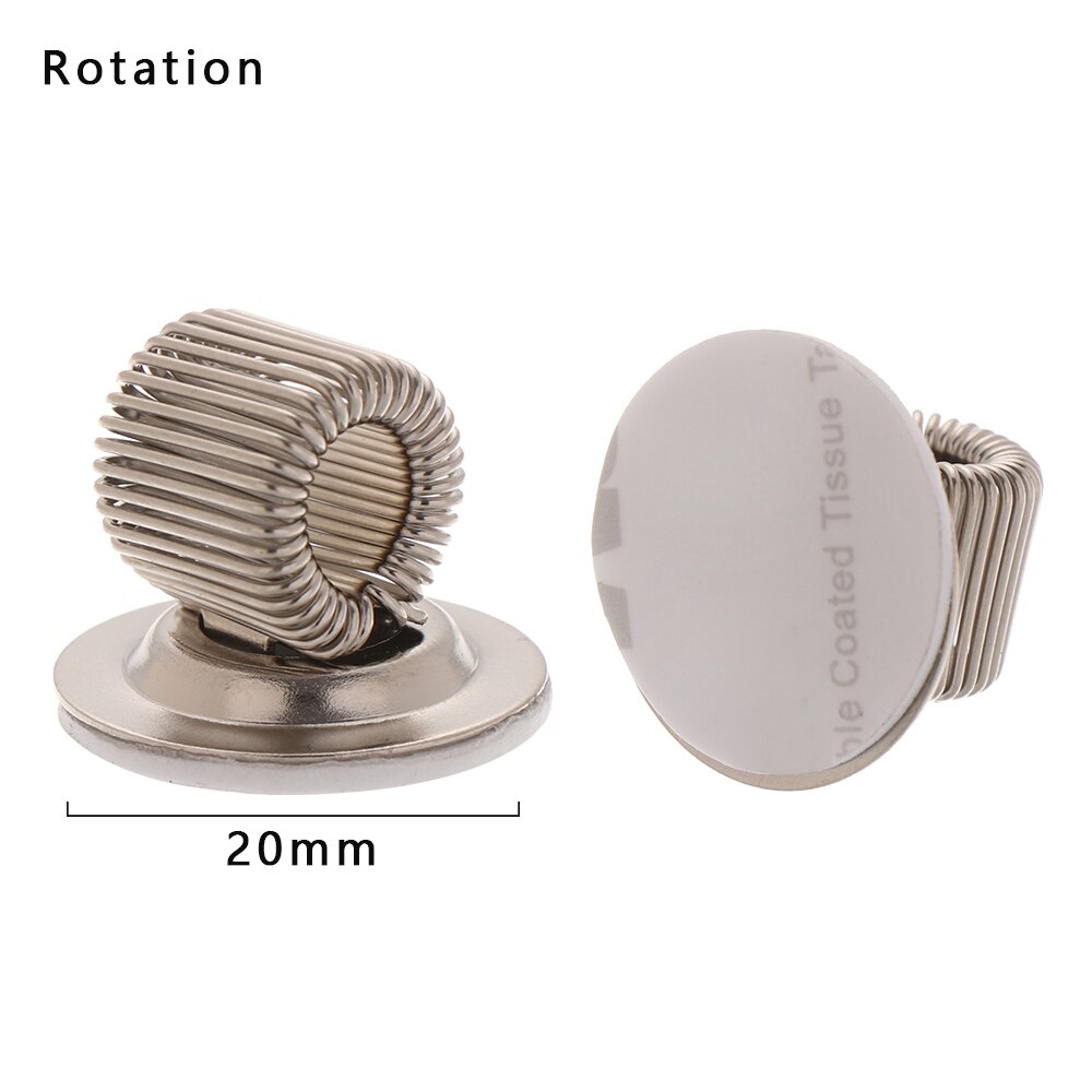 Portable Spring Pen Clip Single Hole Double Opening Metal Pencil Holder Elastic Loop Stationery Writing Tools Office Supplies: Rotation