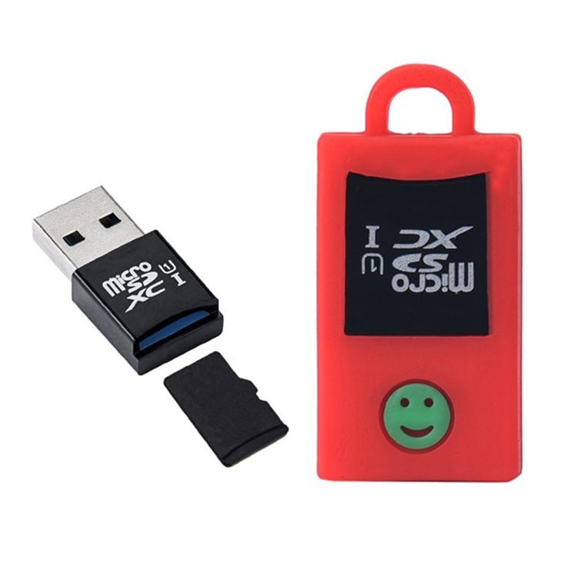 Computertilbehør mini kortlæser 5 gbps super speed usb 3.0 micro sd/sdxc tf kortlæser sort adapter  l0227