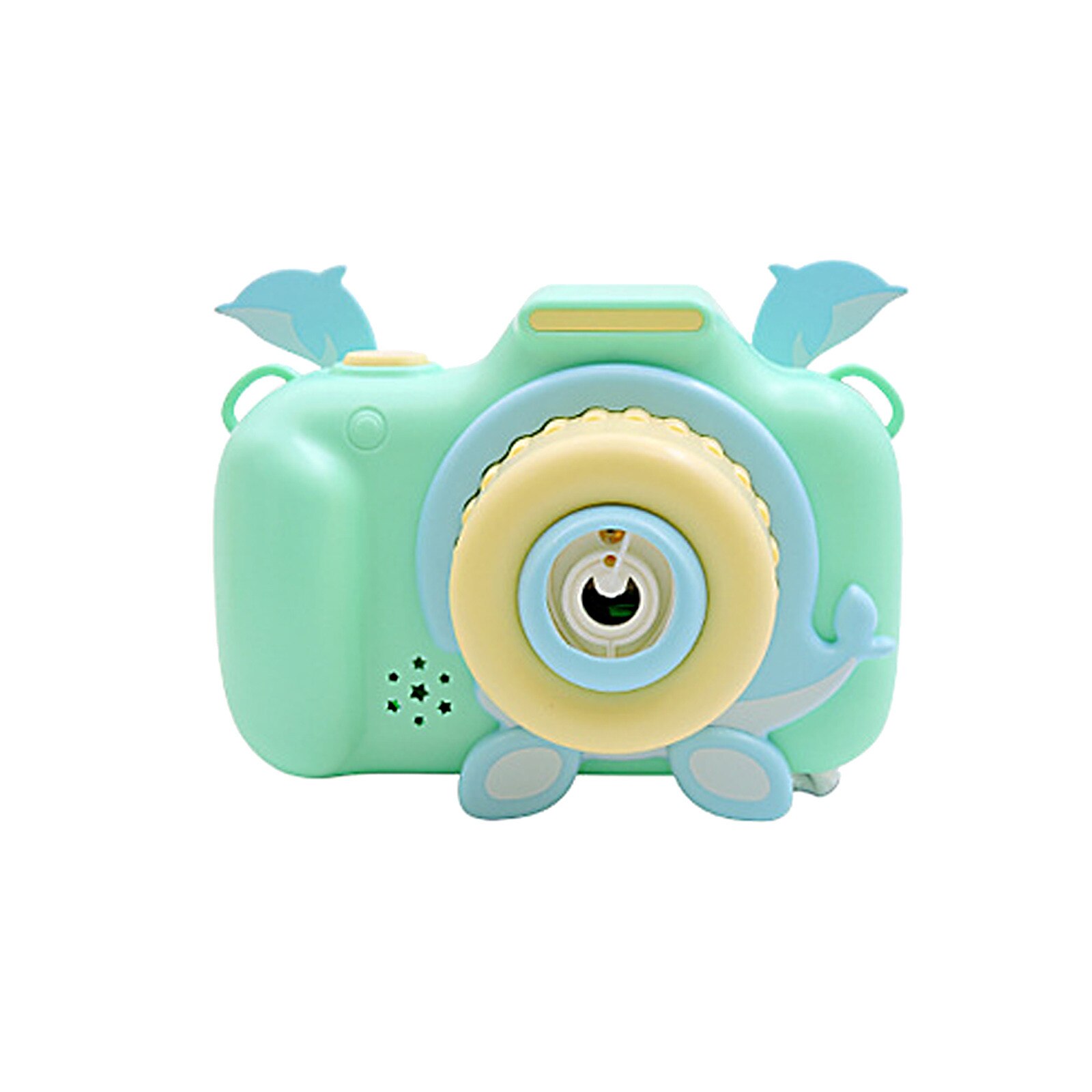 Cartoon Dieren Bubble Machine Lichte Muziek Automatische Bubble Blazen Camera 10Ml Zomer Kinderen Outdoor Speelgoed Игрушки: green