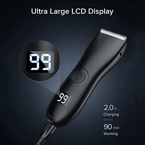 Heren Lichaamshaar Trimmer Ballen Scheerapparaat voor gevoelige gebieden Ontharing Bikinitrimmer Lies- en lichaamsscheerapparaat Groomer Arm Baard Scheermes