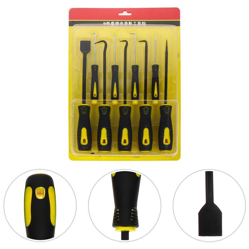 9Pcs Olie Seal Trekkers Schraper Haak Pakking O-Ring Remover Olie Seal Pakking Trekkers