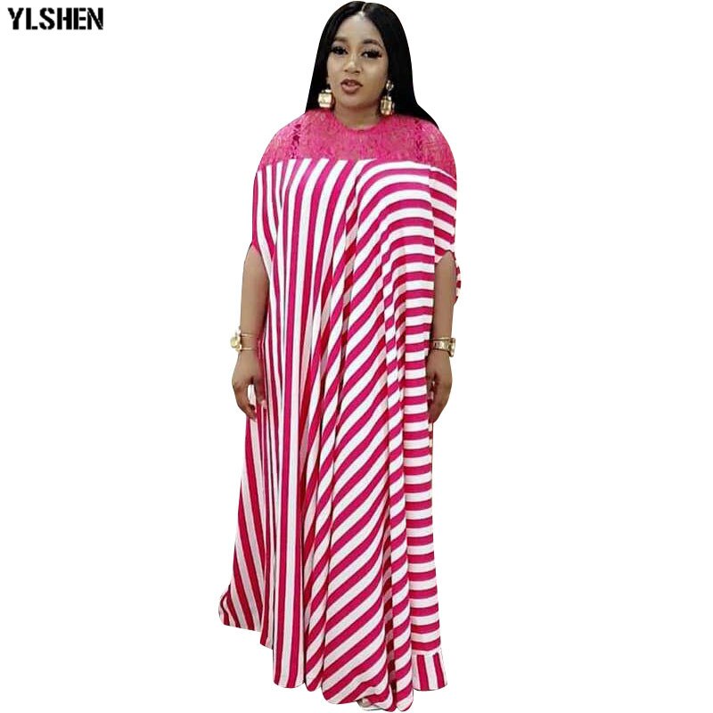 Iooiooi African Dashiki Dress For Women - Plus Size Party & Dinner Dress | Colorful Print Floor Length Gown, 3X-Large