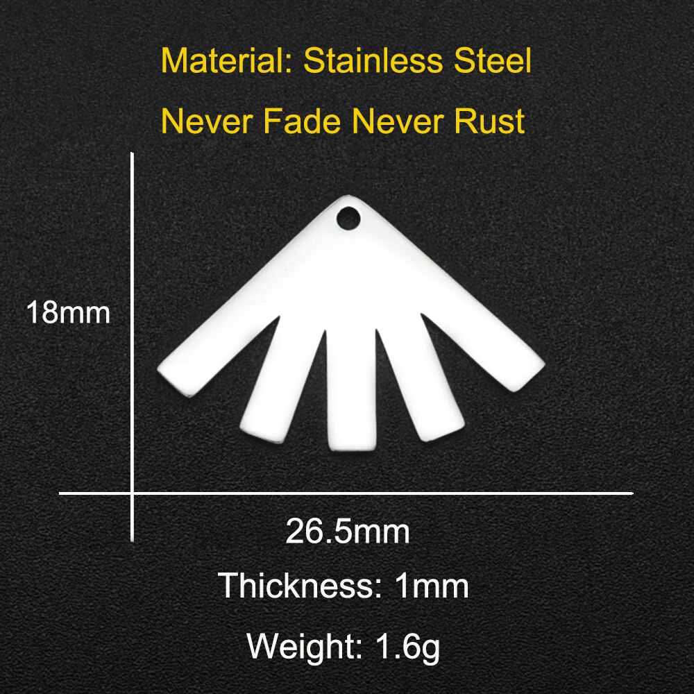 5 pz/lotto 316 in Acciaio Inox Geometrica Fiore suola FAI DA TE Orecchino Connettore di Fascino tutto'ingrosso OEM ordine Acettato Prezzo di Fabbrica: Zinco bianco blu placcato