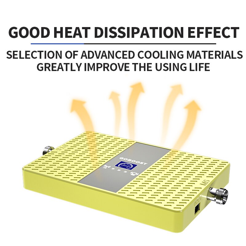GOBOOST-AMPLIFICADOR celular de banda única, repetidor LTE 4G, 1800, 2600, B3, B7, 2G, 3G, 2100, 1900 MHz, B1, B2, ganancia de 70dB