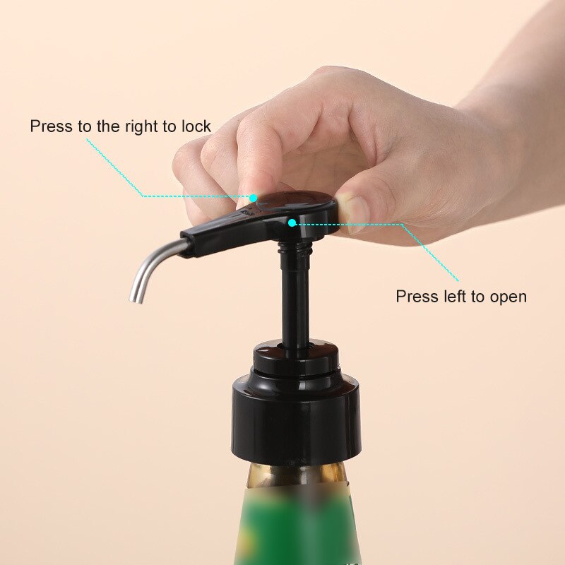 Neue 1Stck Kaffee 1L Spender Sirup Pumpe Schwarz Flüssigkeit Spender Für Monin Sirup 10ml Saft Flasche Spender Pumpe küche Büro