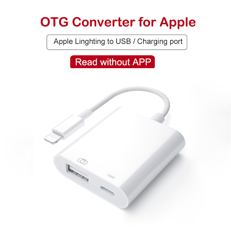 Lightning-hub zum sd-kartenleser micro sd otg smart-kamera-kartenleser usb 3.0- ladeschnittstelle multi-memory für multimemory-stick: Blitz 1in 2