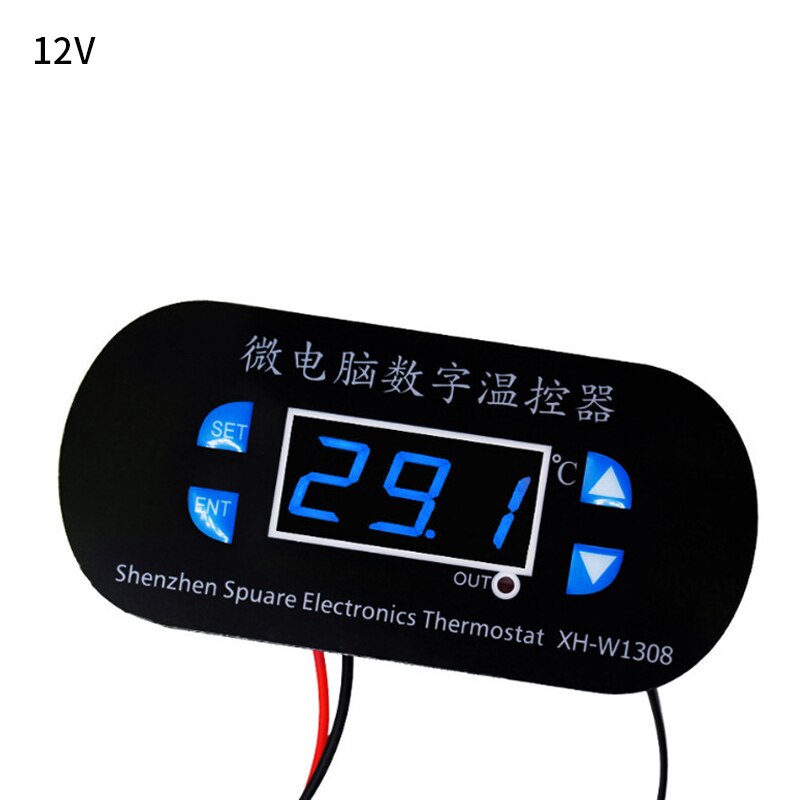 W1099 Digital Temperature Humidity Controller Egg Incubator Thermostat Humidity Controller Regulator Heating Cooling Control: E  XTWH-W1308 12V