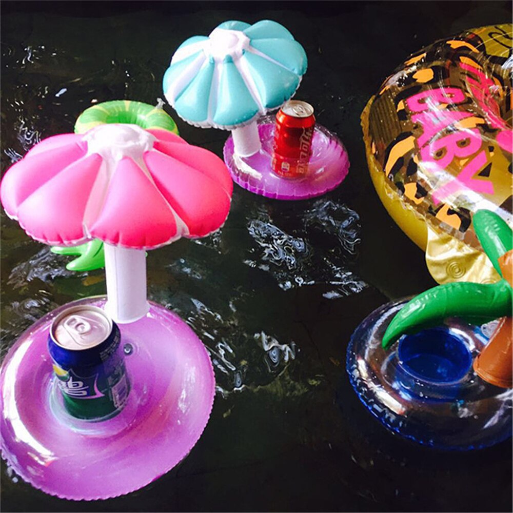 20 stk / lot mini søde fanny legetøj rød flamingo flydende oppustelig drink kopholder svømning badning strand fest børn legetøj boia