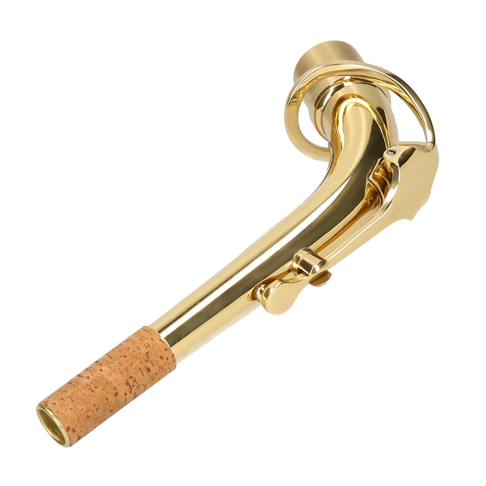 Alto Saxophone Neck Brass Bend Neck Sax Replacement Part Sax Accessory Woodwind Instrument Accessories: Gold