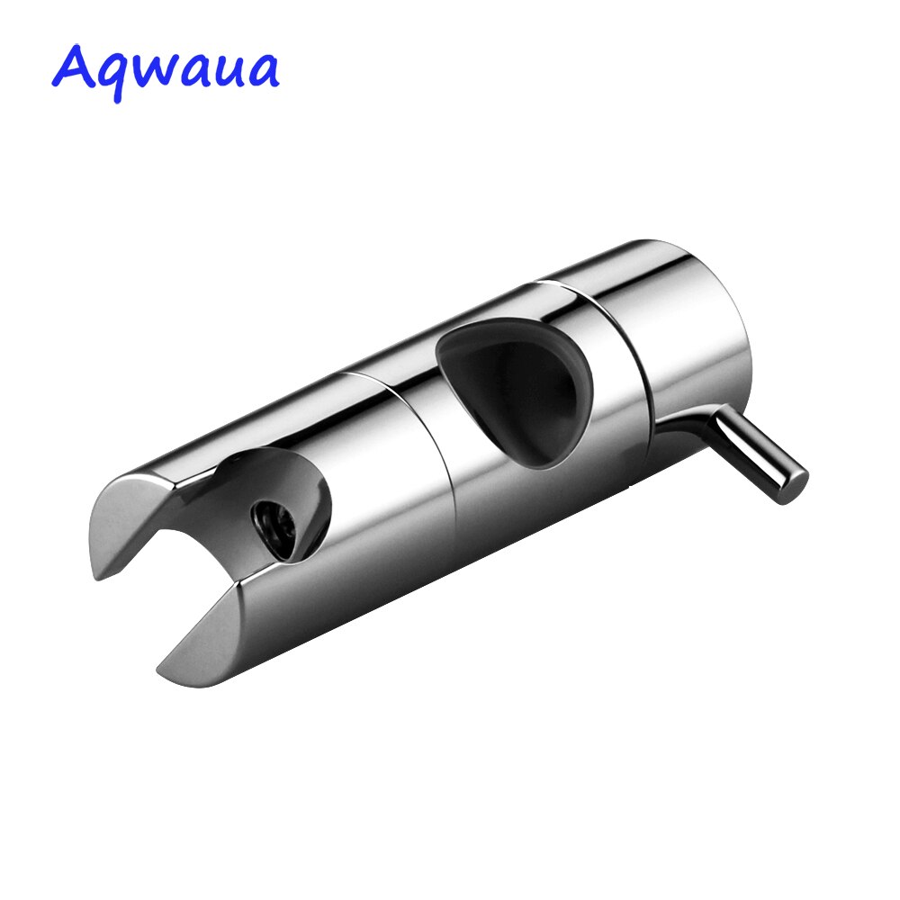 Aqwaua Hand Held Shower Head Holder for 19-25mm Slider Bar Height & Angle Adjustable Sprayer Holder Shower Rod Replacement