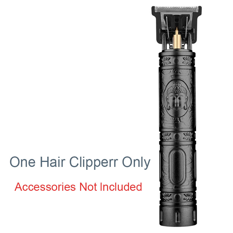 Cortadora de pelo eléctrica T9, recortadora de barba inalámbrica USB, Kit de aseo, Máquina para cortar cabello para estilistas: Caqui oscuro