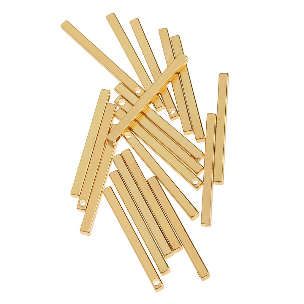 20 Pcs Legering Koper Stick Hangers Bedels Met Gat Sieraden Bevindingen Voor Maken Oorbellen Ambachten Diy