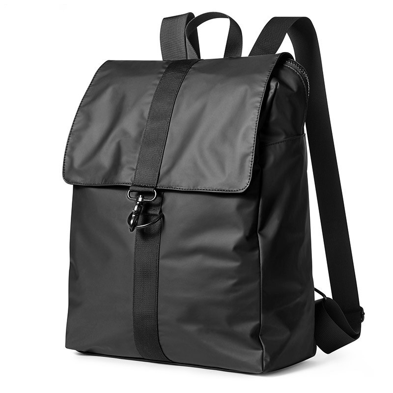 UIYI mochila dos homens Coreano couro PU + PVC 14 polegada laptop escola mochila grande capacidade à prova d' água anti-roubo bolsa de viagem saco: Black