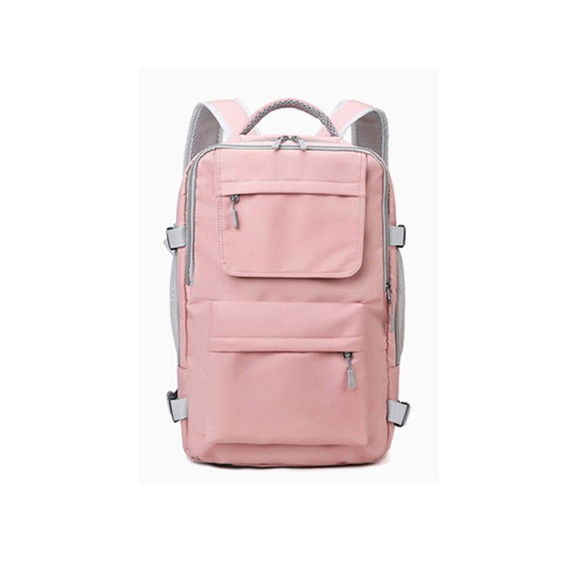 Gym Travel Bag Waterproof Nylon Sports Backpack Women Yoga Swimming Fitness Bags Dry Wet Separation With Shoe Compartment X213A: pink