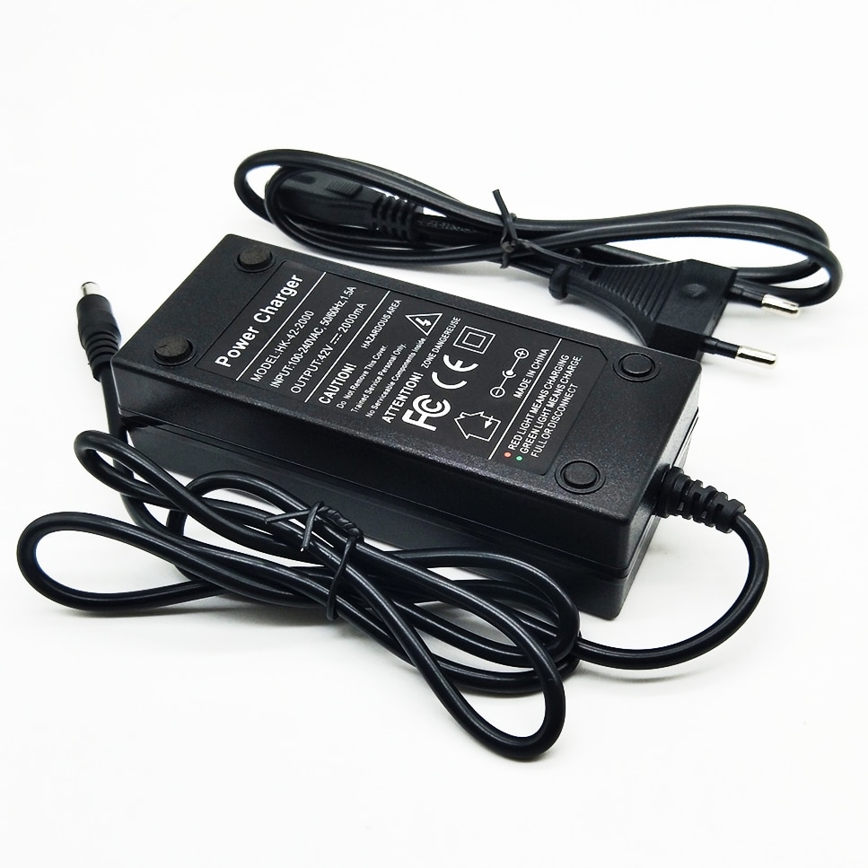 Liitokala 36V 3A battery charger Output 42V 2A Charger Input 100-240 VAC Lithium Li-ion Charger For 10S 36V Electric Bike