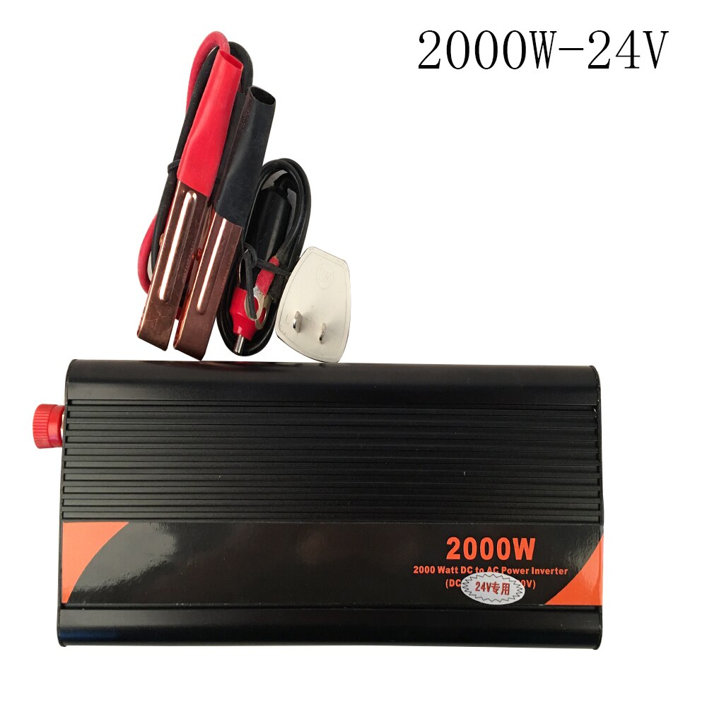 Vehicle Inverter 24V to 220V Universal 2000W Power Converter