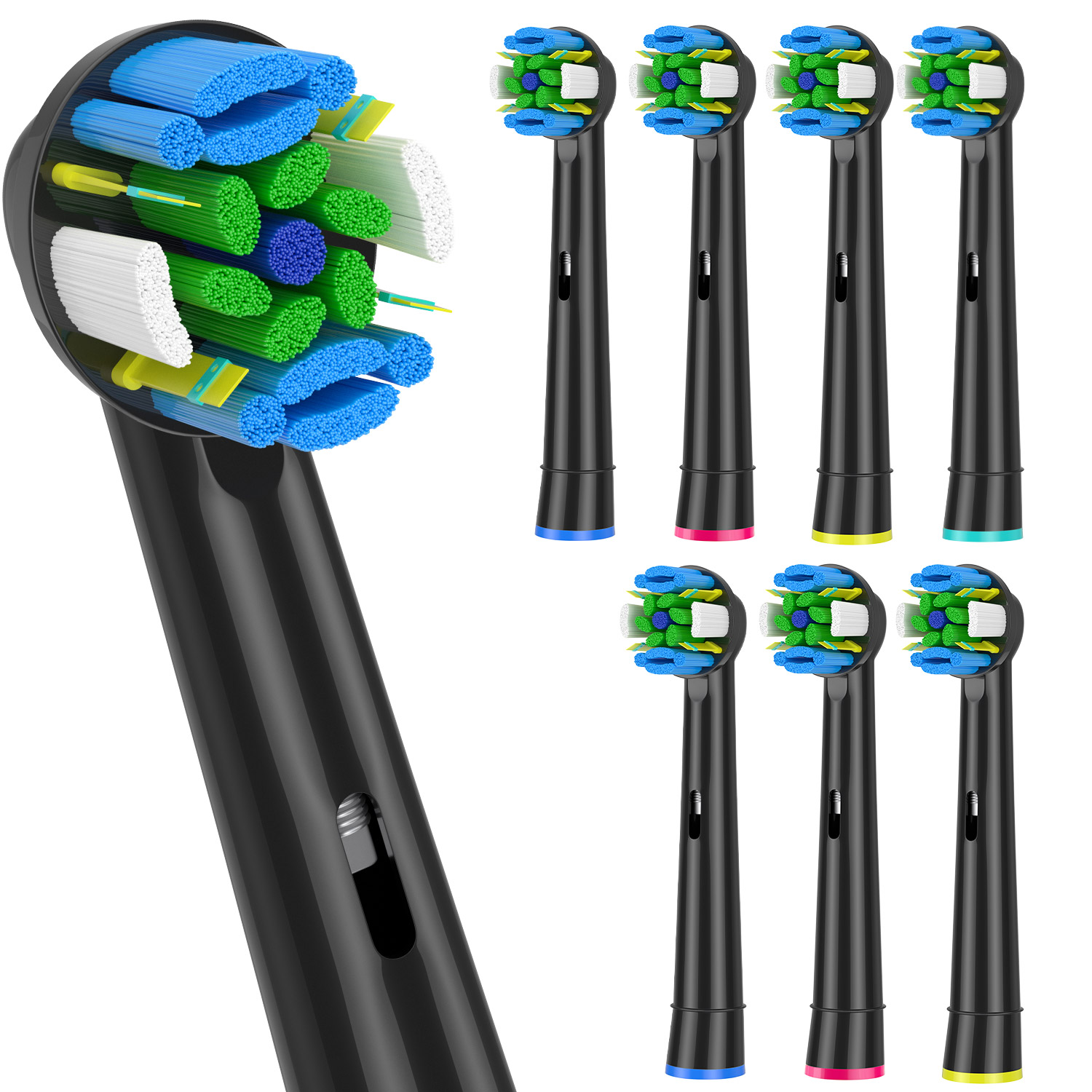 4 Stuks Opzetborstels Voor Oral B Braun Floss Action Pro 7000 Pro 1000 Pro 3000 Pro 5000 Vitaliteit Tandenborstel Modellen: Rood