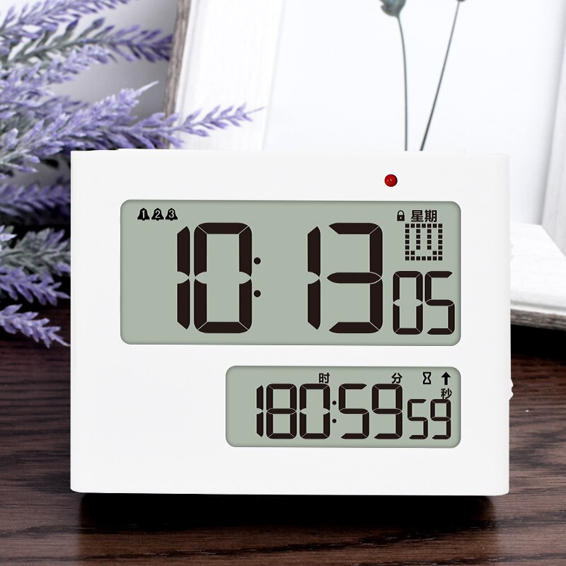 TIMESS Small alarm clock timer electronic alarm clock can adsorb snooze function Humidity temperature control alarm clock