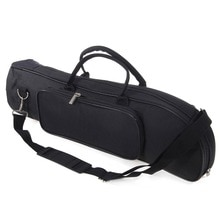 Professionele Lichtgewicht Trompet Gig Bag Waterdichte Oxford Doek met Zachte Katoen Strap Bag Dubbele Ritsen voor Messing Instrument
