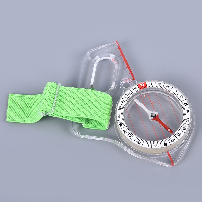 1PC Portable Compass Map Scale Compass Outdoor Thumb CompassDDOD0528 8cmx7cm