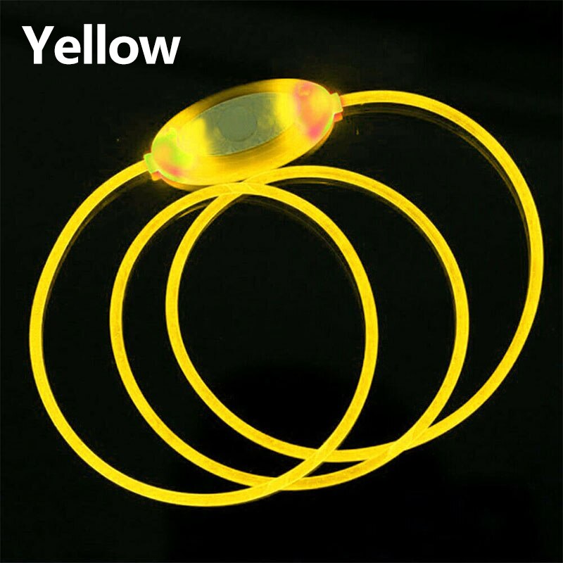 Collar luminoso LED, DIY se puede cortar y collar de perro ajustable corbata de perro suficiente colgante collar de perro led cinturon coche perro: yellow
