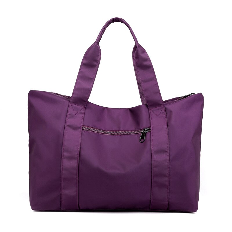 Sac de chariot de loisirs imperméable à l'eau sac de voyage à main pour femme portable grande capacité bagages à courte distance sac momie: purple