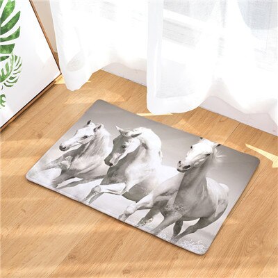 Welcome Mats 9S tyles Horse Print Doormats Bathroom Kitchen Carpet Home Floor Mats Living Room Anti-Slip Rug 40X60 50X80cm: 5 / 50x80cm