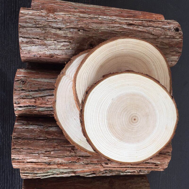 1Pc Kleine Houten Stapel Base Ornamenten Stump Originele Hout Boom Fotografie Foto Tool Handmatige Diy Decoratie Onvoltooide Hout