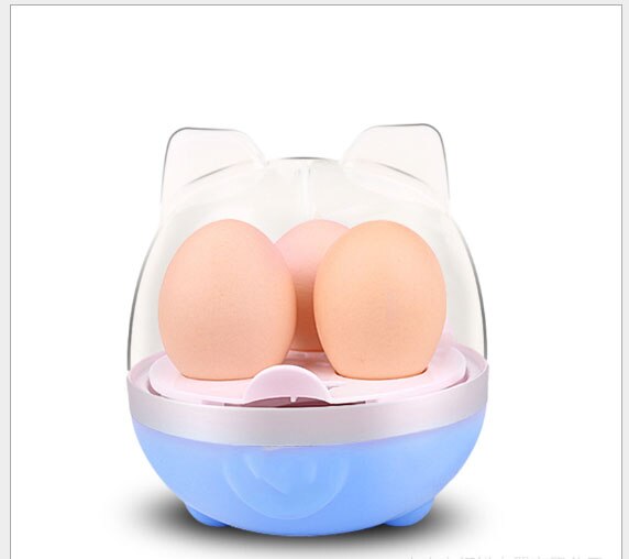 Mini cuiseur à œufs électrique 200W, cuiseur à vapeur Portable pour le petit déjeuner des enfants: Bleu