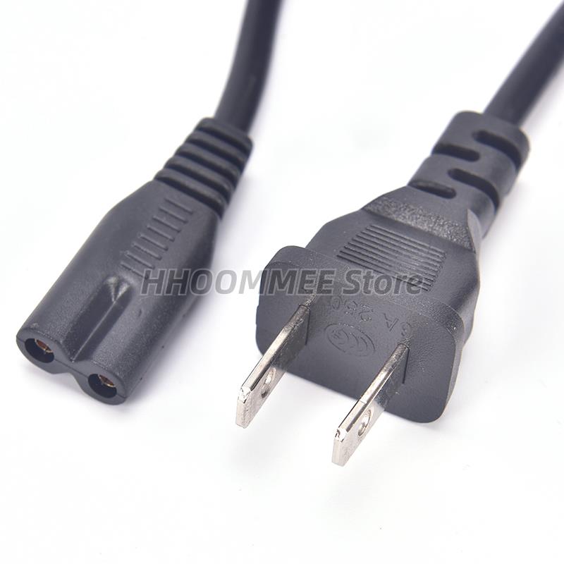 2 Pin Ac Plug Power Cable Cord 8 C7 Naar Euro Eu Europese Voor Camera 'S Printers Notebook Eu Power Kabel koord Figuur Kabels
