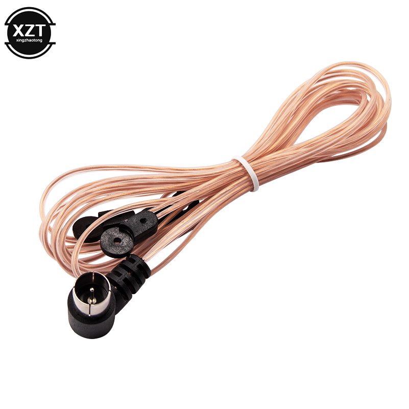 Antena dipolo aérea de cobre para interior, Radio HD en forma de T, conector PAL macho/hembra, 75 OFM, uso para YAMAHA AM/FM