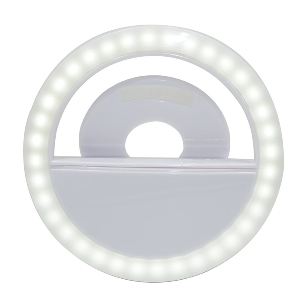Universal led selfie anel luz de preenchimento pode ser escurecido usb móvel led anel lâmpada iluminação anel luminoso clipe para todos os telefones celulares: 1